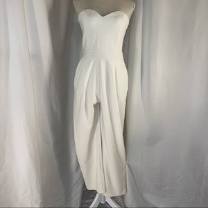 Express - Jumpsuit Strapless - White - Size 8